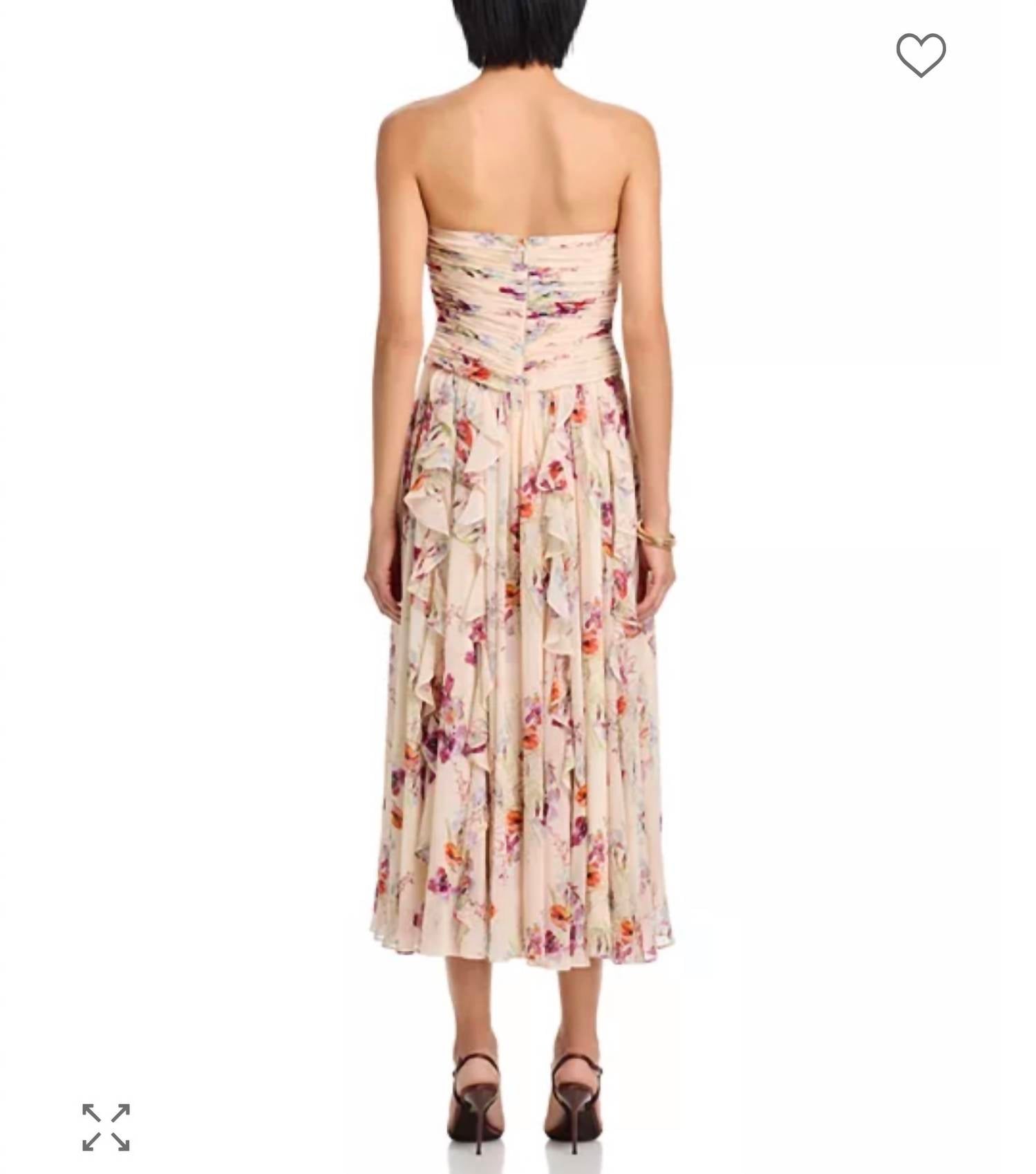 cinq a sept Gayla Dress in oat milk - women's dress - alternate view