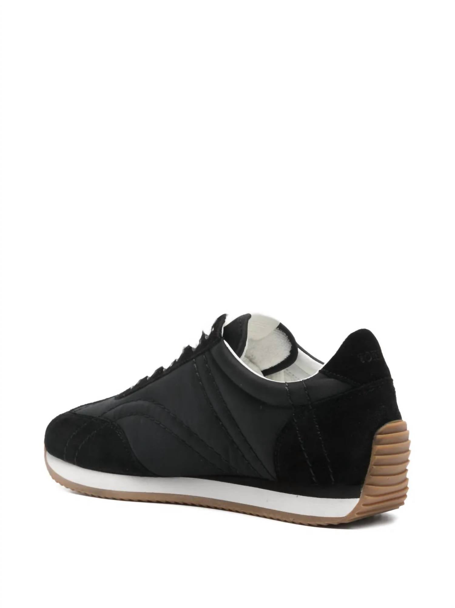 TOTEME Women's Sport Sneakers in black - women's sneaker - alternate view