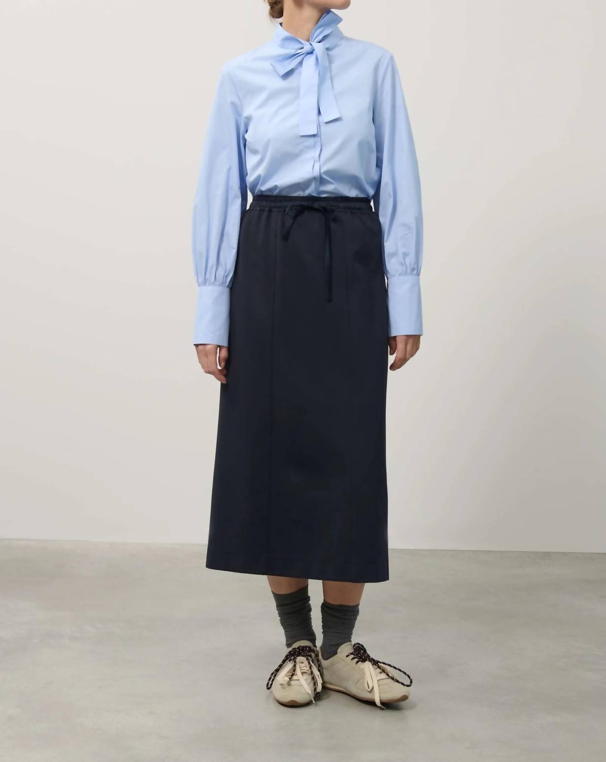 Beatrice .B - Tie Collar Button Down Shirt