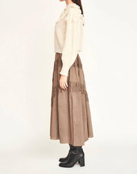 Mirth Moritz Embroidered Pullover Sweater in alabaster 1 - women's sweater - alternate view