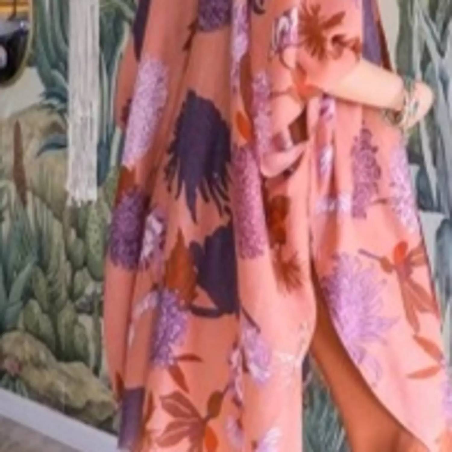 Leto - Floral Motif Boho Festival Cover Up Kimono
