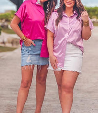 Jess Lea - Danica Short Sleeve Button Up Top