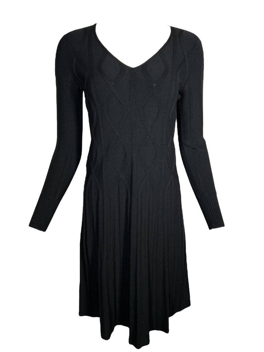 D.Exterior - WOMEN'S V-NECK KNIT DRESS