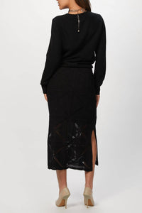 PENCIL MIDI SKIRT