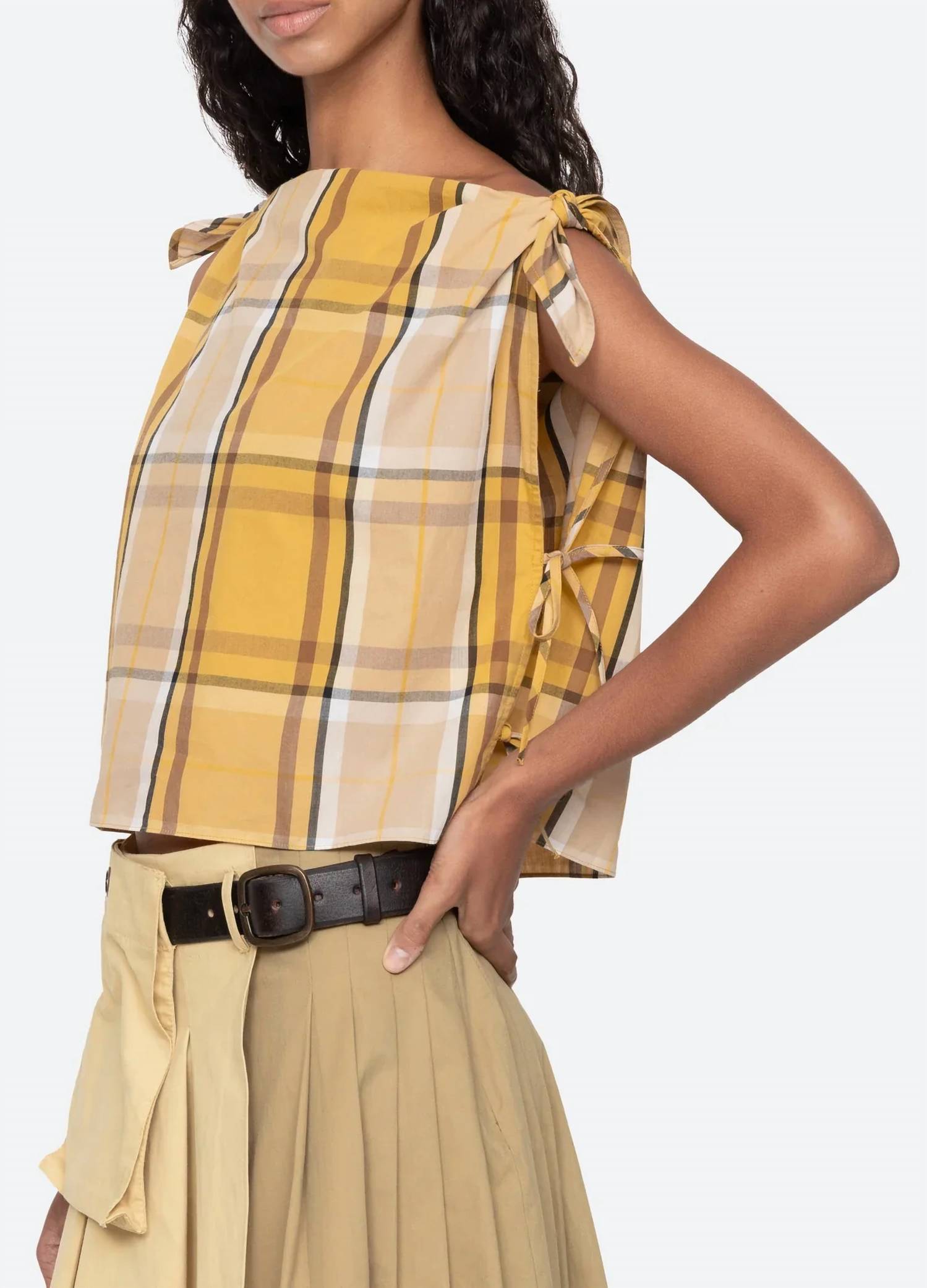 Sea - Copeland Plaid Top