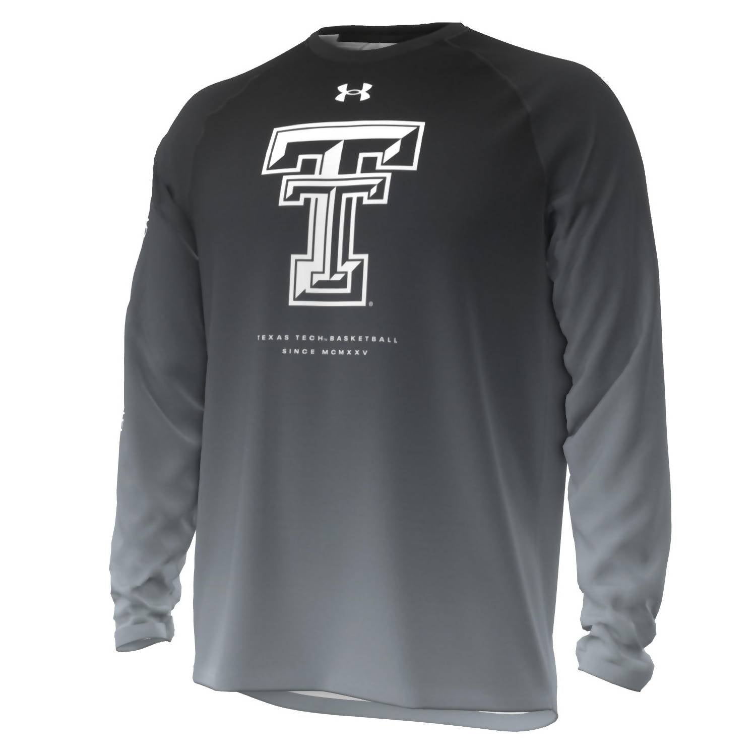UNDER ARMOUR Men's Texas Tech Shooter Long Sleeve Shirt in black - men's long sleeve top