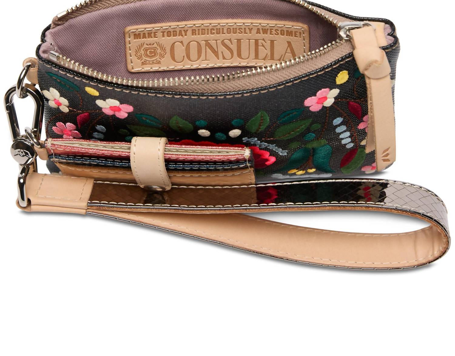 Consuela - Women's Ava Combi Embroidered Wristlet Wallet