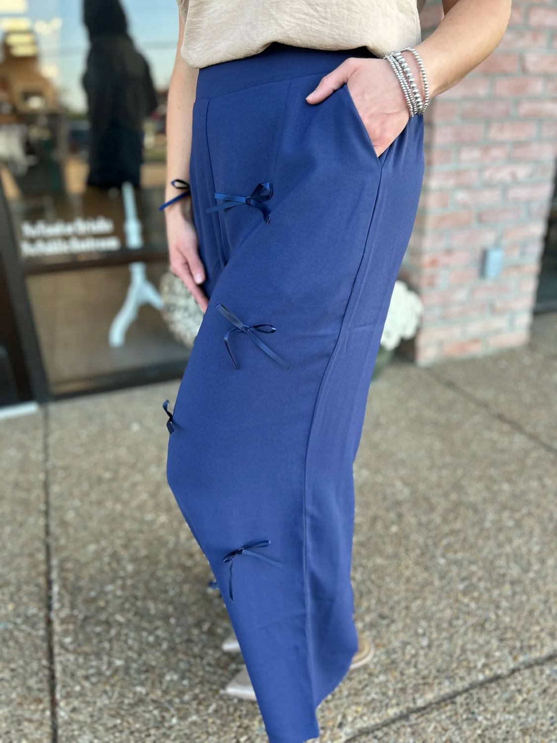 Jodifl - Amora Bow Wide Leg Pants