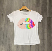 Chaser - Rainbow Lips Short Sleeve Graphic Tee