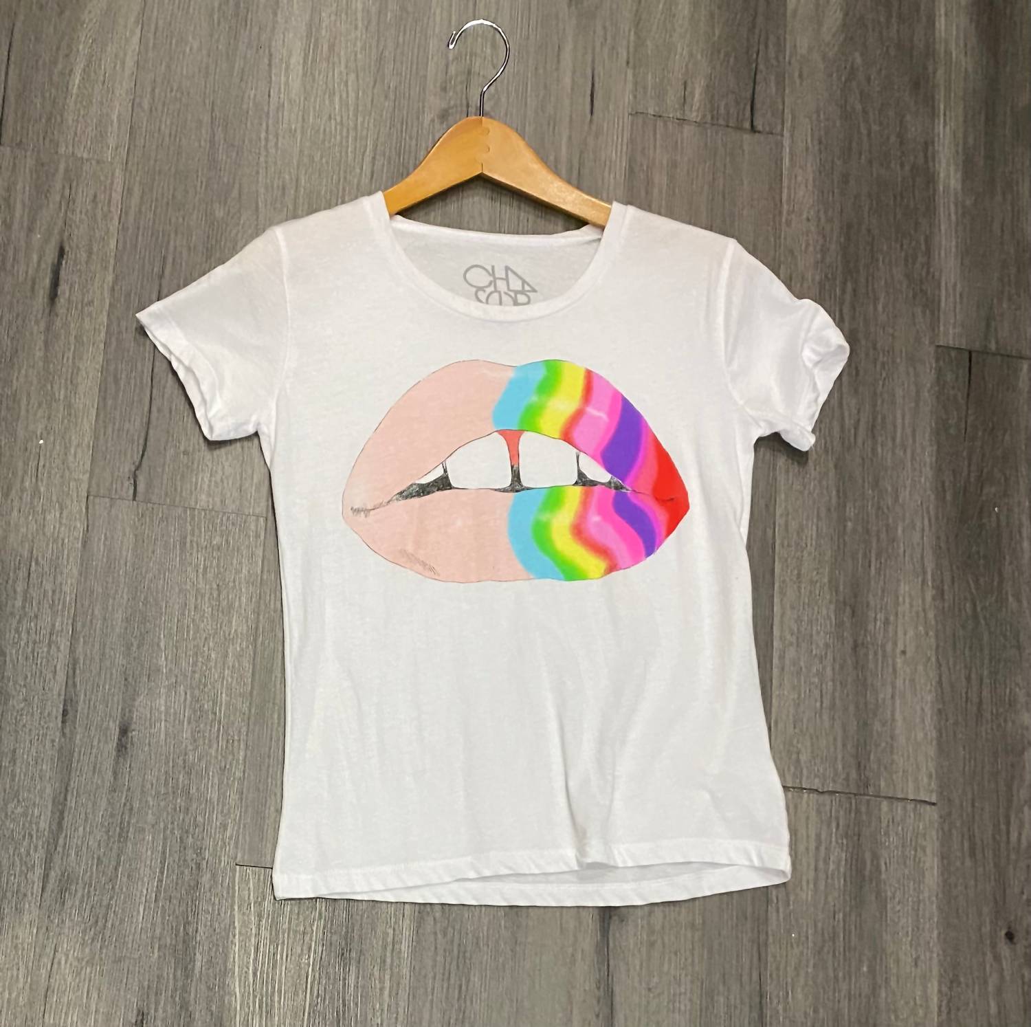 Chaser - Rainbow Lips Short Sleeve Graphic Tee