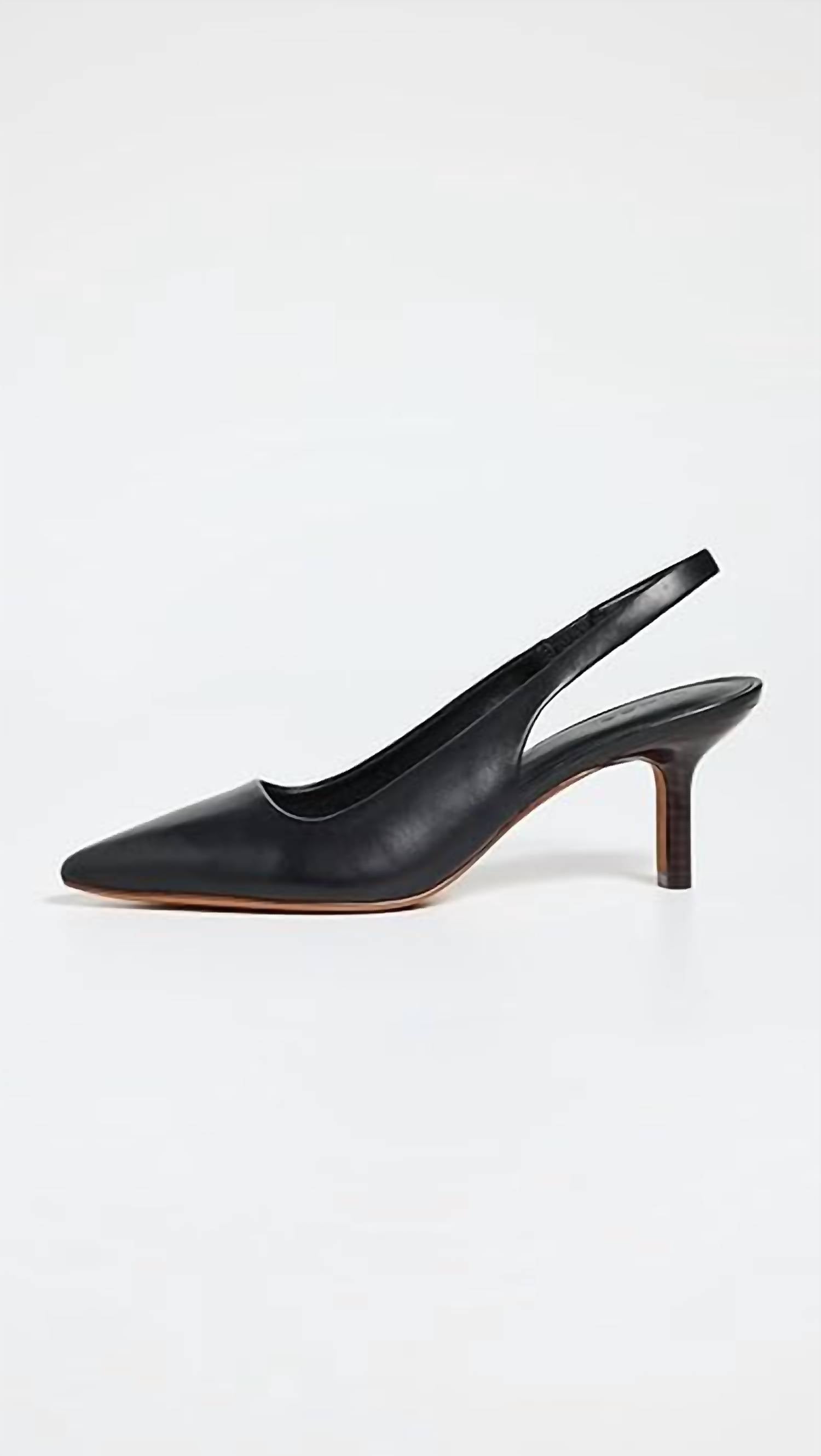 Vince Women's Patrice Slingback Pumps in black 1 - women's heels - alternate view