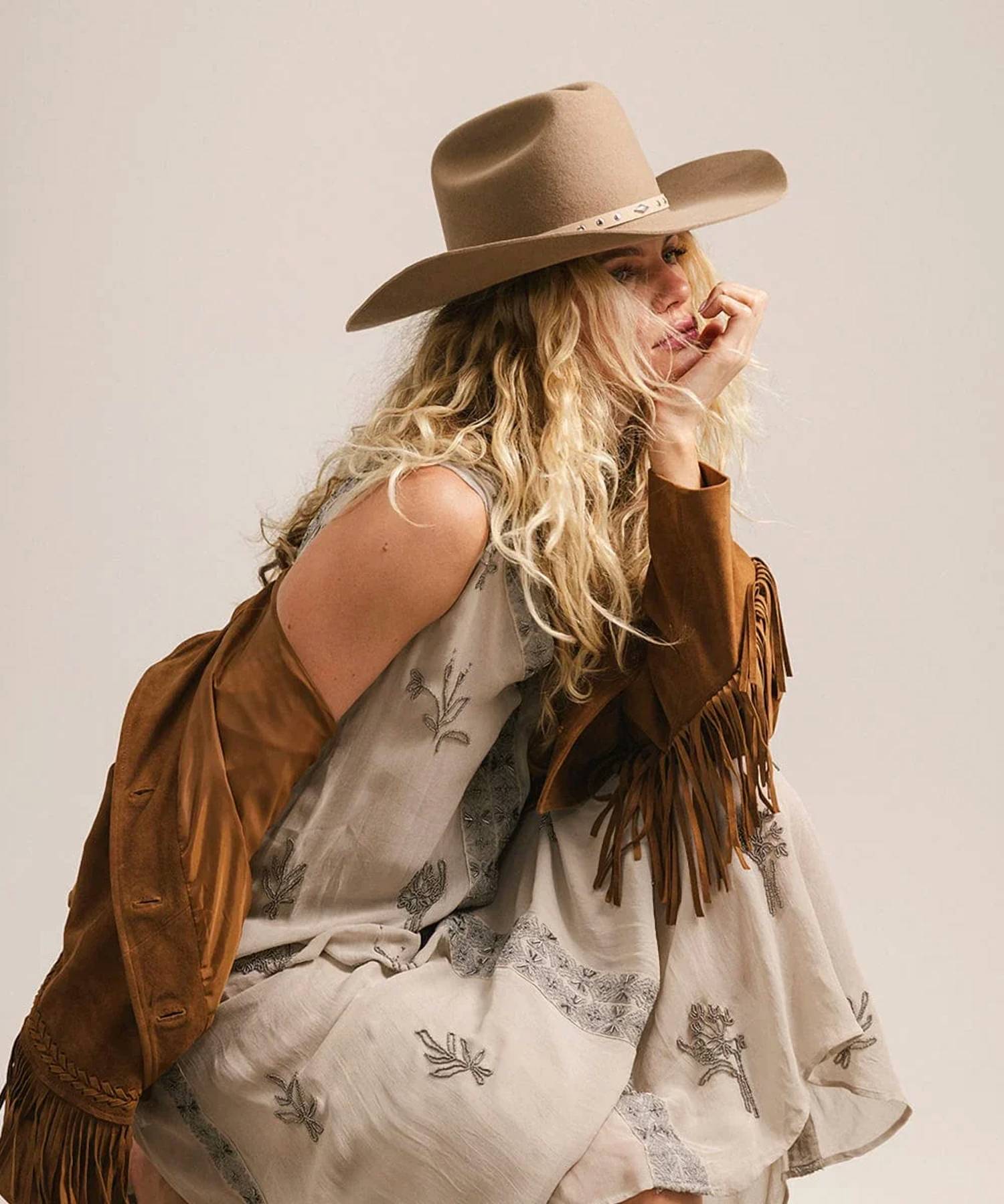Gigi Pip - Women's Teddy Cattleman Western Cowboy Hat