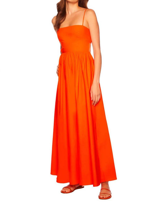 Susana Monaco - Poplin Open-back Maxi Dress