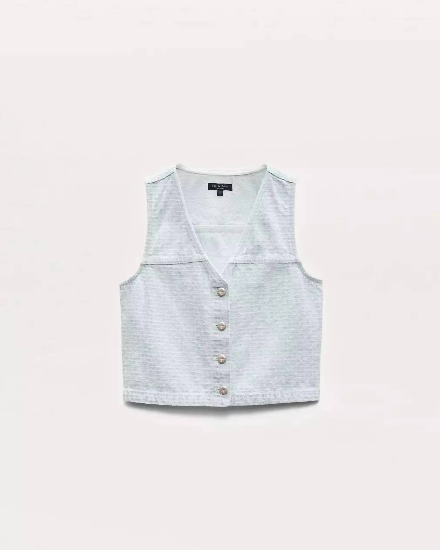 Rag & Bone - Juliana Tweed Button-front Vest