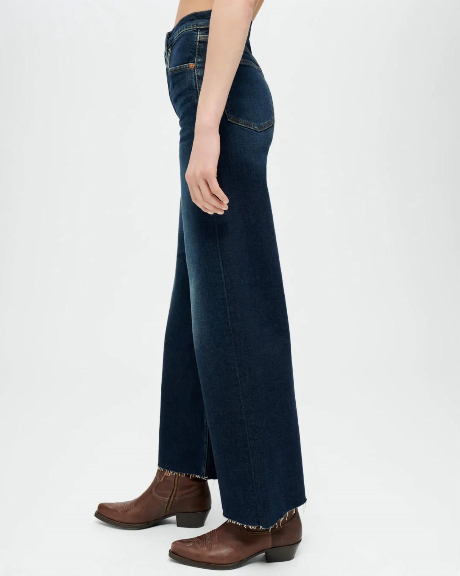 Re/Done - High Rise Wide Leg Crop Jean