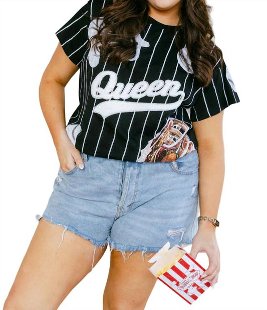 Queen Of Sparkles - Batter Up Tee