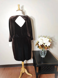 Jessica Simpson - Cut Out Sleeves Faux Suede Dress