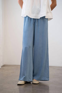 Elle Grey - Elastic Waist Wide Leg Pants