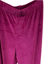 Grace + Emma - Women's Bell Bottom Velvet Pant With Lace Inserts
