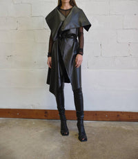 Simply Mila - Uneven Sleeveless Coat