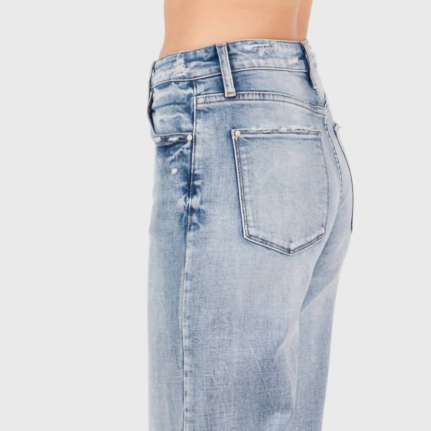 Petra153 - Harper Distressed Vintage Flare Jeans