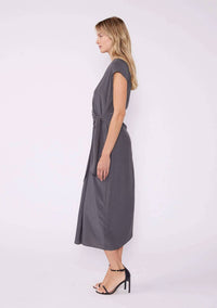 Lovestitch - Cap Sleeve Midi Wrap Dress