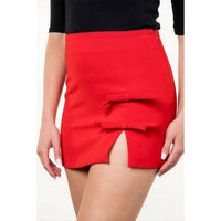 Thml - Bow Detail Slit Mini Skirt