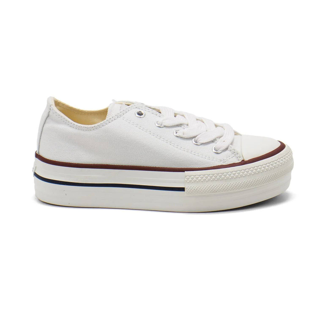 Victoria - Girls' Tribu Canvas Platform Trainers Shoes