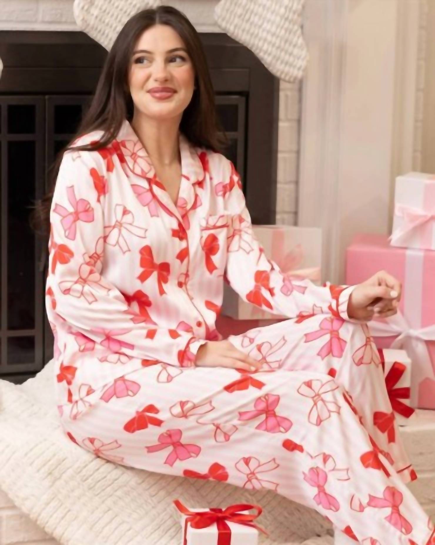 Mary Square - More The Merrier With Bows - Pajama Set