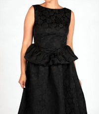 Sincerely Ours - Brocade Peplum Top