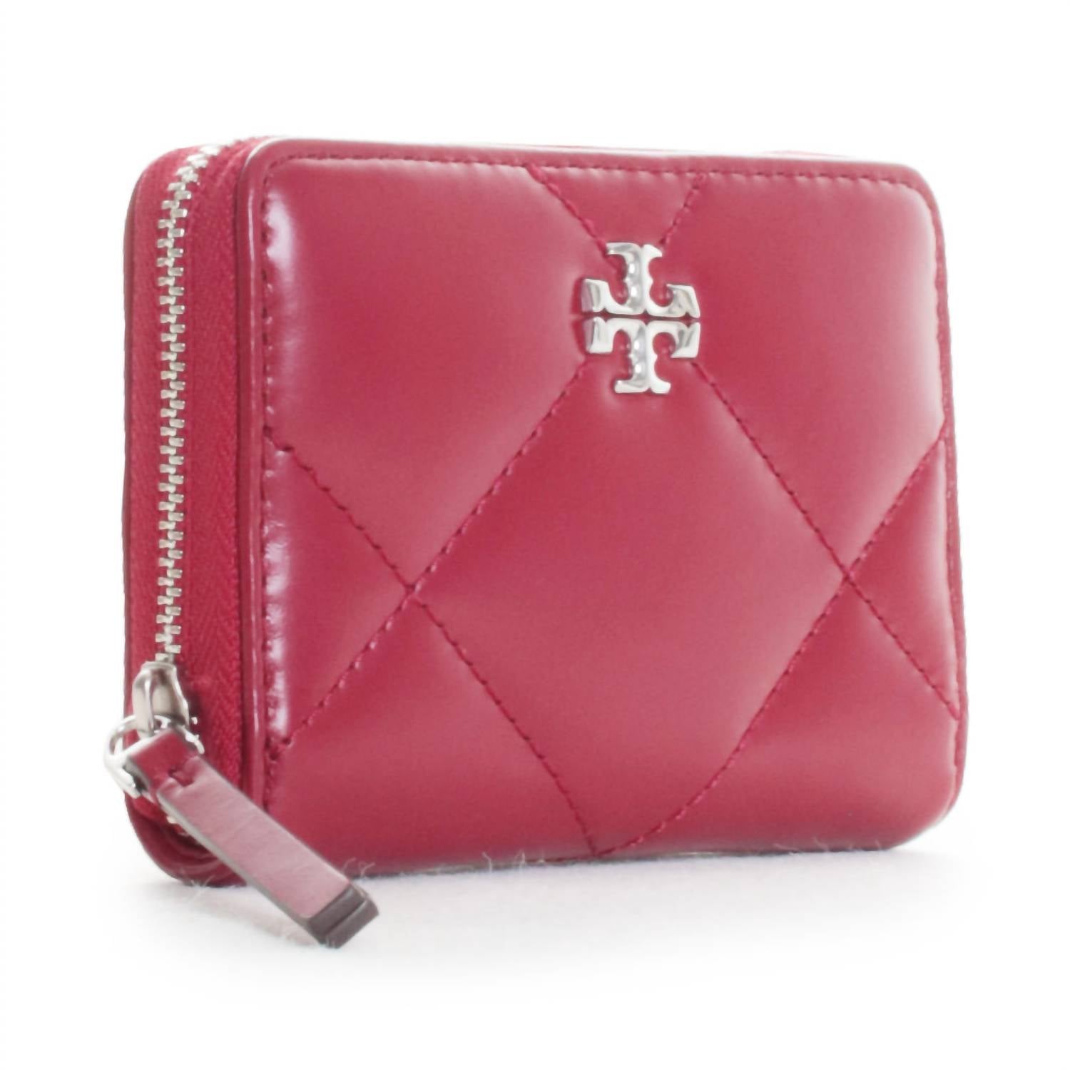 Tory Burch - Women's Kira Diamond Quilt Small Zip Around Wallet