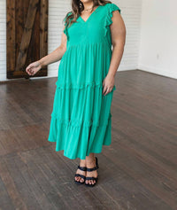 Entro - Tiers in Heaven Tiered Midi Dress
