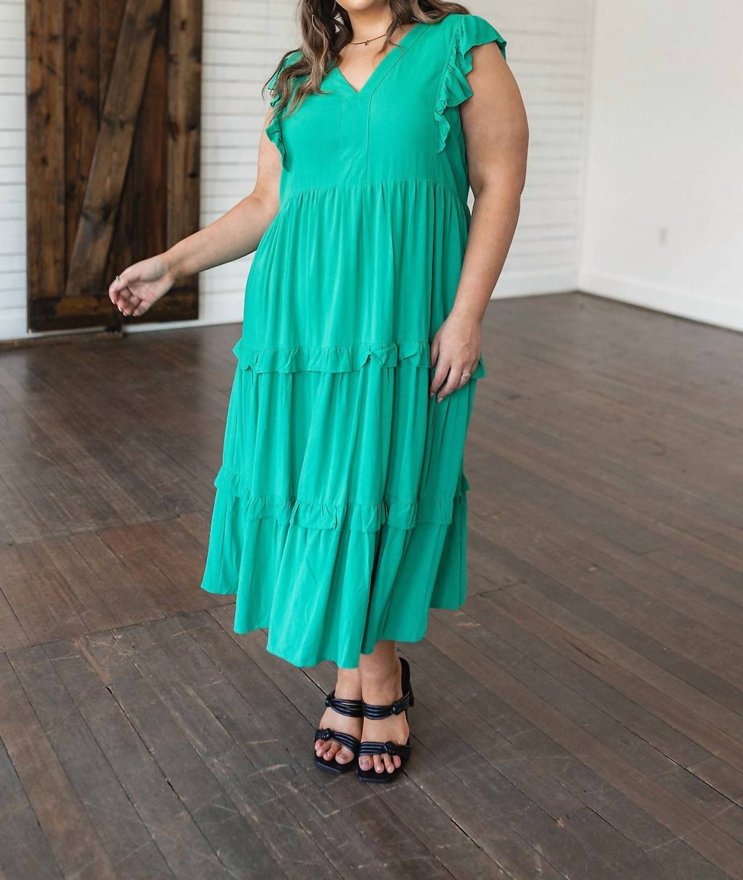 Entro - Tiers in Heaven Tiered Midi Dress