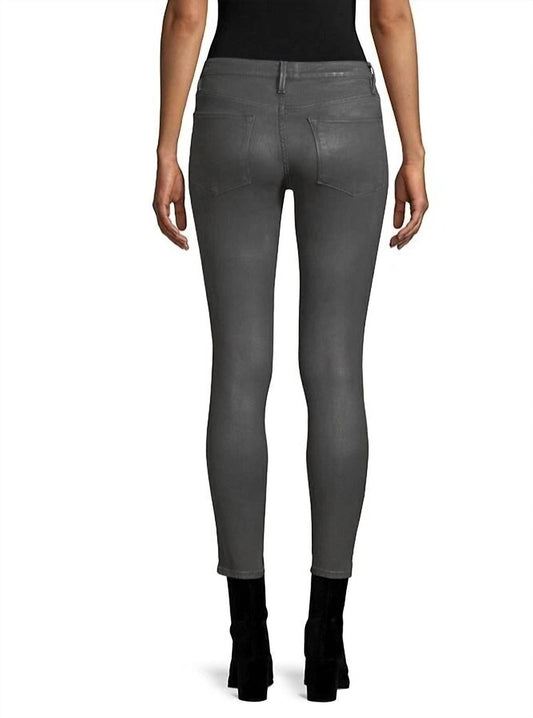 Frame - Ali High Rise Cigarette Stone Coated Skinny Jeans