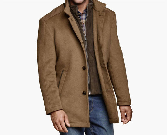 Johnston & Murphy - Upton Car Coat With Removable Bib