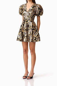 Elliatt - Celeste Puff Sleeve Mini Dress