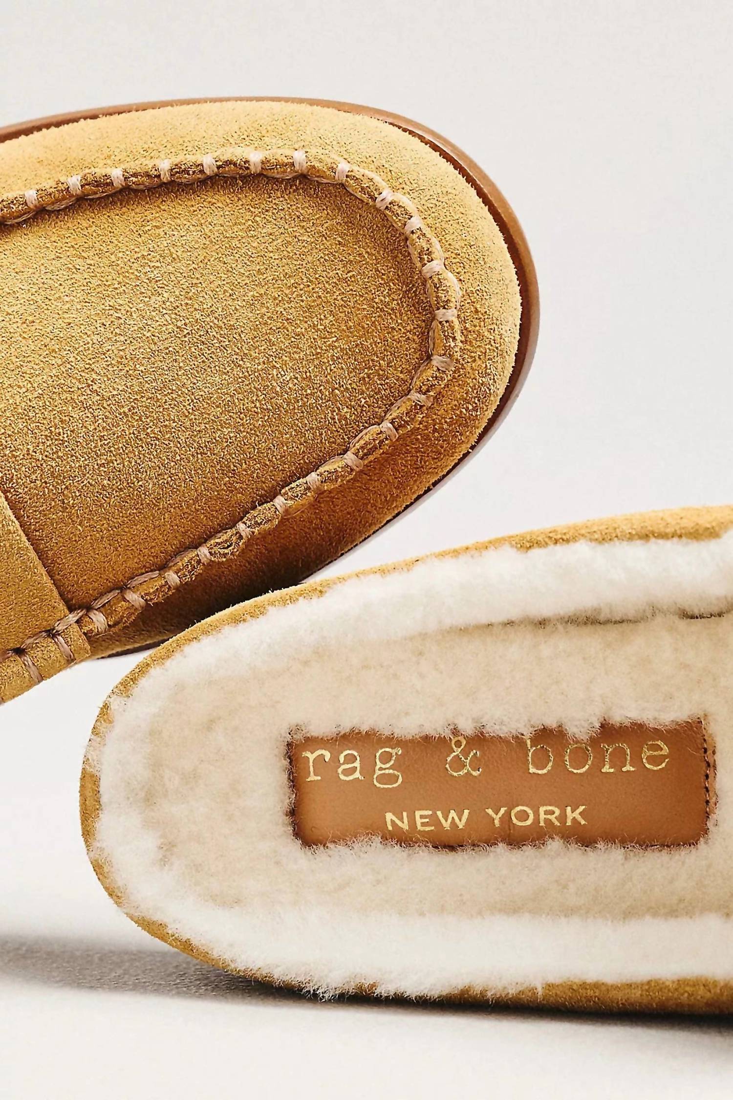 Rag & Bone - Women's Carter Suede Shearling Mule