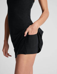 BEYOND YOGA Spacedye Fearless Mini Dress in darkest night - women's dress - alternate view