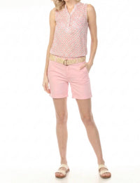Charlie B - Belted Twill Cuffed Shorts
