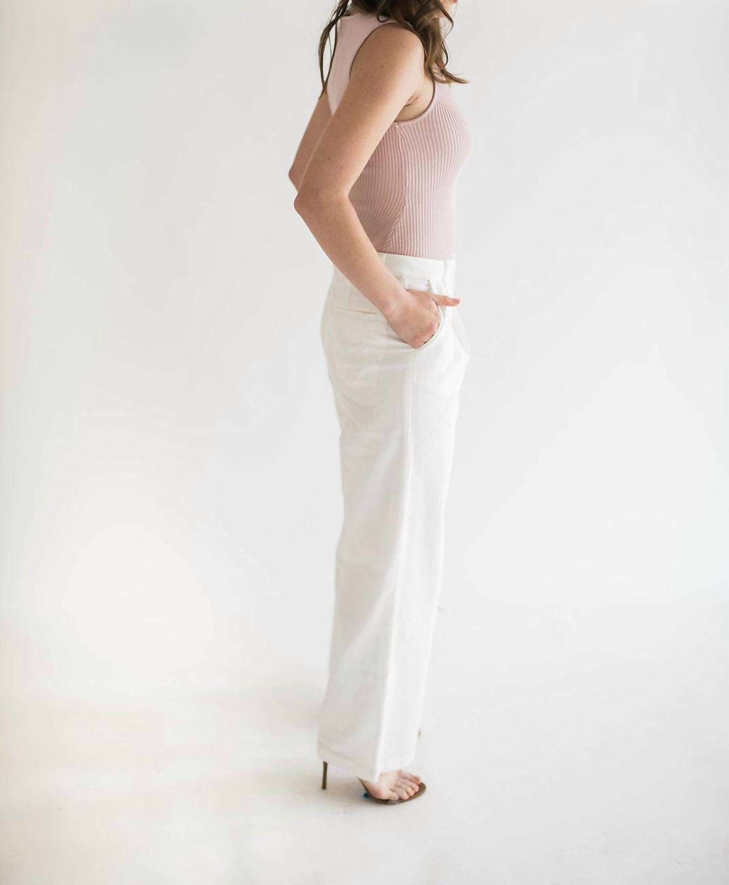 Falcon Park - Annalise Rib Knit Sweater Tank