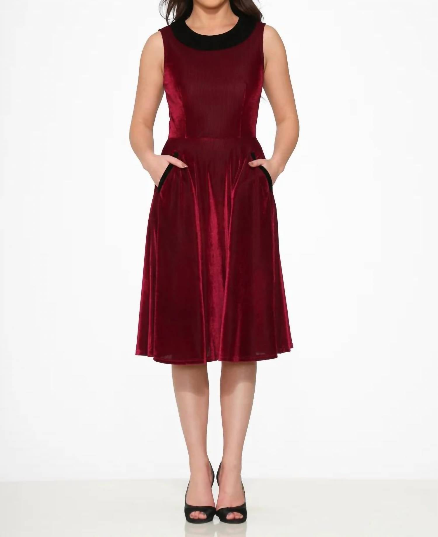 Orchid Bloom - Kurtroy With Collar Swing Dress