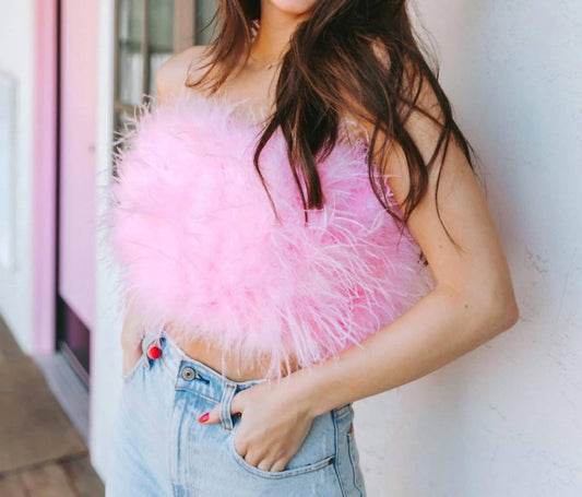Buddylove - Feather Crop Top