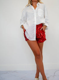 Timing - Sequin High Waist Short