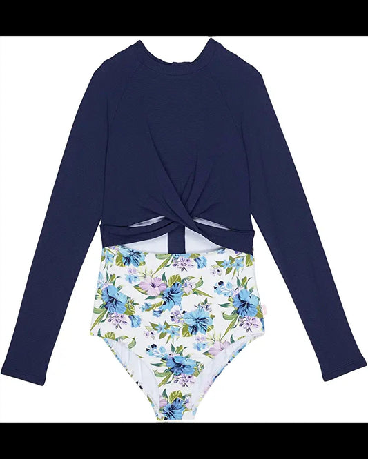Seafolly - Girl's Vanuatu Twist Front Paddlesuit