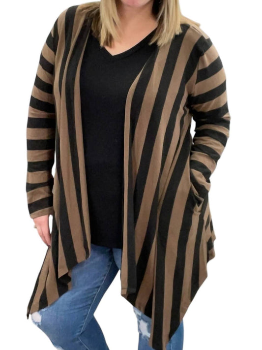 Honeyme - Striped Cardigan