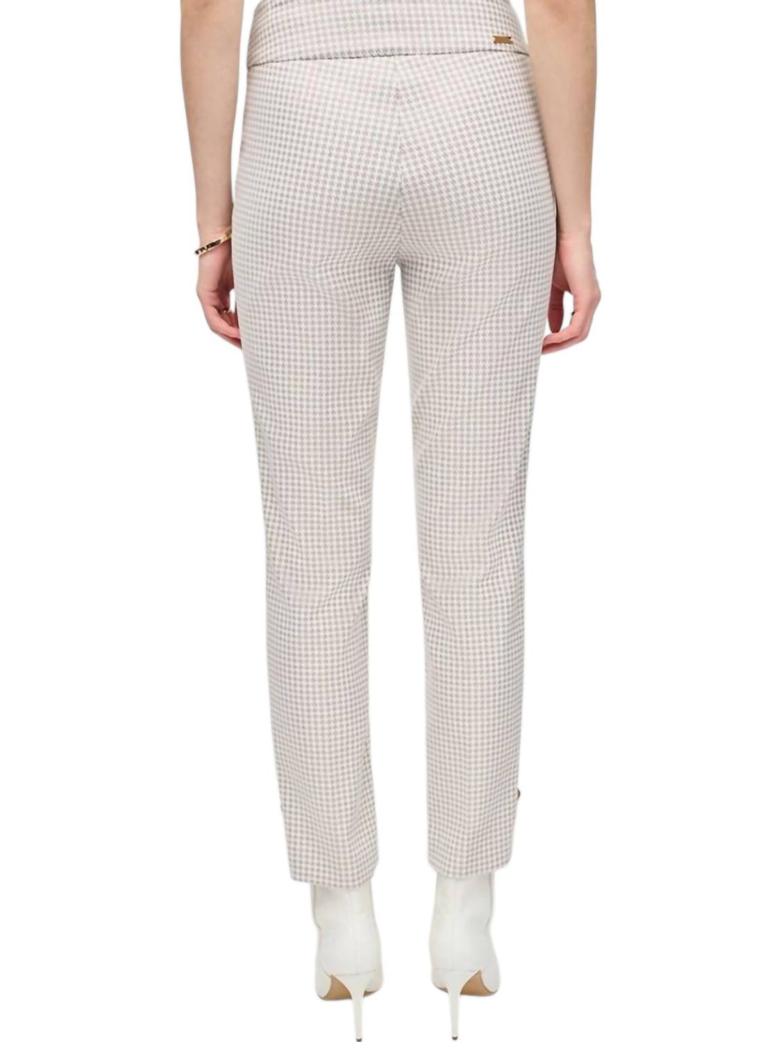 Joseph Ribkoff - Houndstooth Jacquard Slim Fit Pant