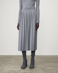 LISA YANG The Minda Skirt in deep cloud - women's skirt