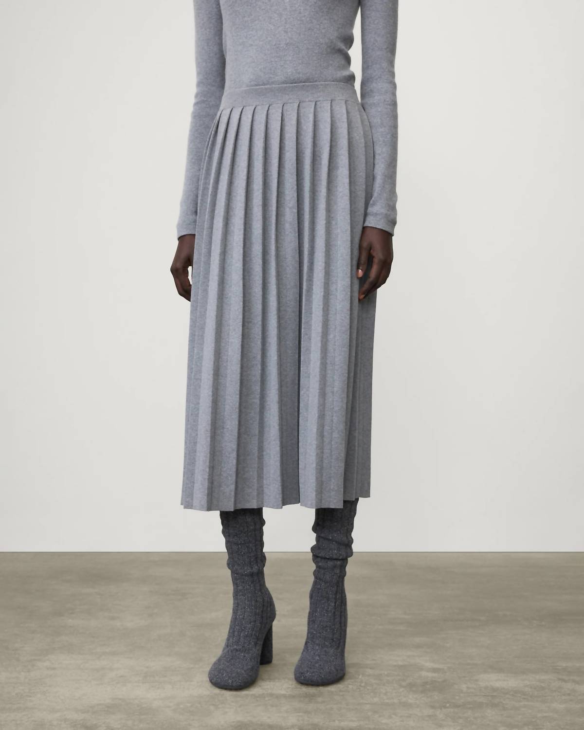 LISA YANG The Minda Skirt in deep cloud - women's skirt