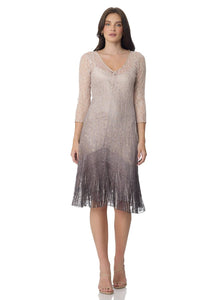 Komarov - Lace Three-quarter Sleeve Dress