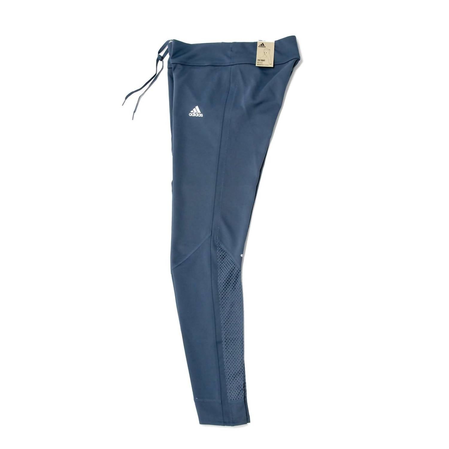 adidas Women's Own The Run 3-stripes Fast Tights in legacy blue - women's pants - view 10